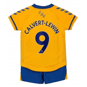 Koszulka Everton Dominic Calvert-Lewin 9 Dziecięcy Wyjazdowe Stroje Piłkarskie 2020/21 Krótki Rękaw